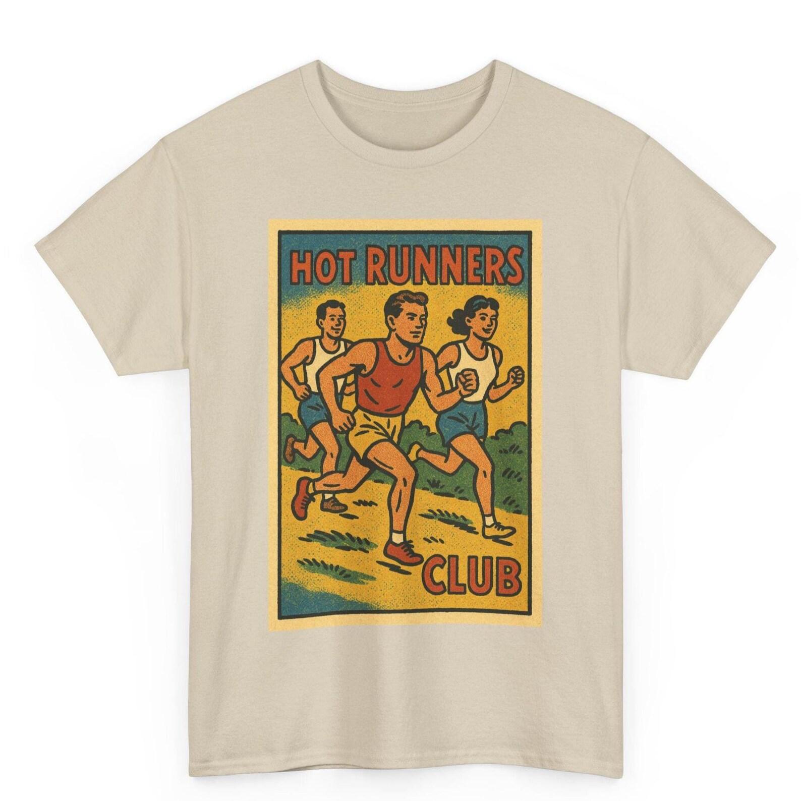Hot Runners Club T-Shirt: Retro Comic Style Graphic Tee 2XL