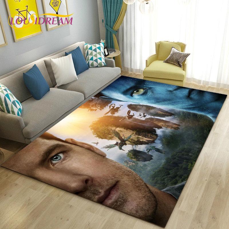 Tappeto Stampato HD del Film Avatar Grande, Tappeto per Soggiorno Camera da Letto Divano Zerbino Decorazione, Tappetino Antiscivolo per Giochi Bambini