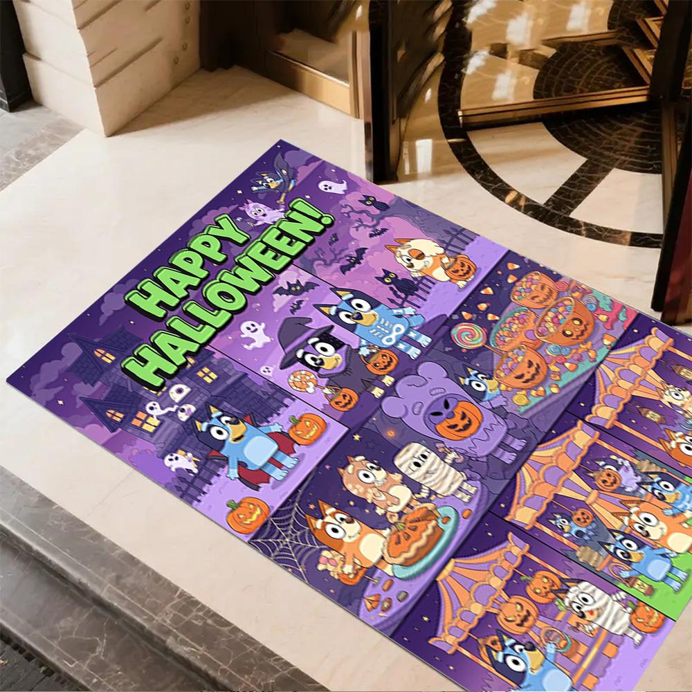 Halloween Fun Parade Carpet Perfect for Balcony Entryway Game Room Foyer Anti-slip Rug Anime Office Decor Perfect Gift for Women/Men