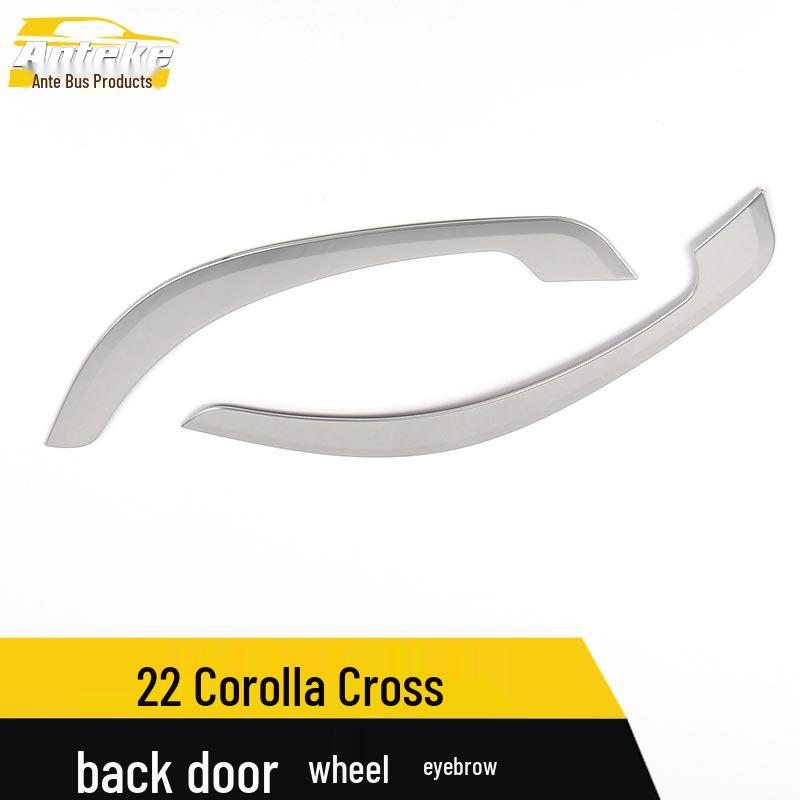 Fits 22 Corolla Cross Models: Rear Door Wheel Arch Trim & Anti-Scratch Decorative Sticker