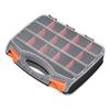 Double Side Parts Organizer with Removable Divider PVC Plastic Compartment Storage Box for