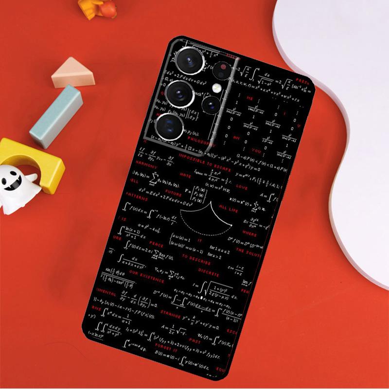 E mc2 Formula Math Funny  Science Phone Case For Samsung Galaxy S24 Ultra S25 Ultra S9 S10 S20 S21 S22 S23 Plus S24 FE Cover