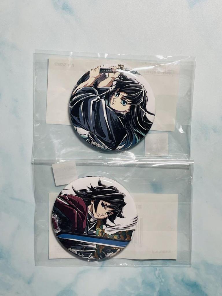 [USED] Demon Slayer: Kimetsu no Yaiba Interlude WEBSHOP Lottery Tomioka Giyuu and Tokito Muichiro F Prize 44mm Can Badge