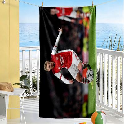 Arsenal Player Action Beach Towel Soft Durable Quick-Dry Comfortable Lightweight Suitable for Swimming, Gym, Camping, Yoga Vacation