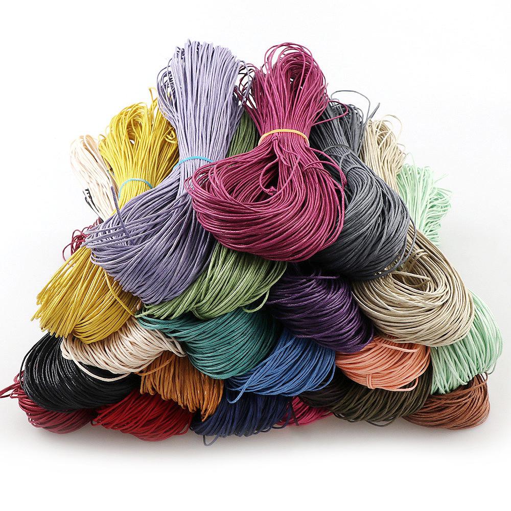 Colorful Korean 1.0mm Wax Cord for Handmade Necklace Weaving and Beading