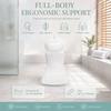 White Full Body Bath Pillow Polyester Bathtub Pillow Bathtub Cushion  Head Neck Back Support