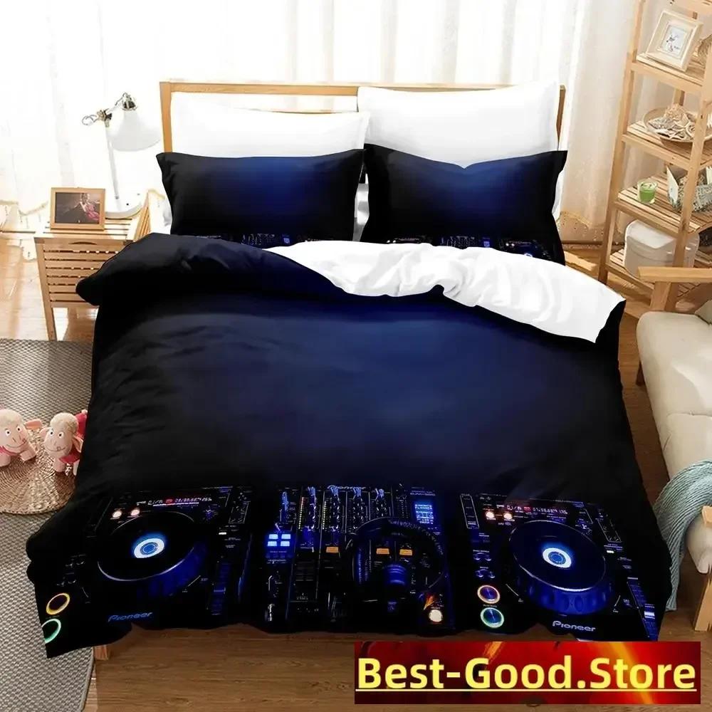 Personality Music DJ Rock Bedding Set Printed Bed Set With Pillowcase Bed Duvet Cover Single Double Queen Super King Size