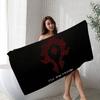 W-World-Of-Warcraft Epic-Fantasy-MMO Microfiber Printed Beach Towel Mountain Climbing Yoga Beach Running Absorbent Soft Towel