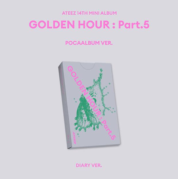 [pre-ordine] [SET] ATEEZ 14° Mini Album GOLDEN HOUR : Parte.5 Set Album POCA (A + Diario + Z Ver.)
