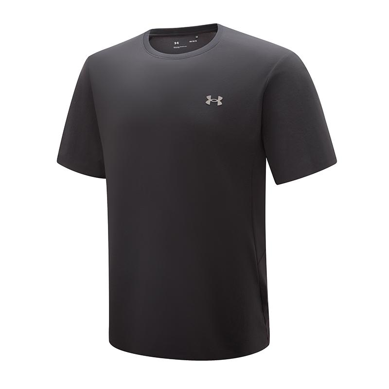 

Under Armour Road Trip Series Sun Protection Sports Round Neck Short Sleeve T-Shirt Men Tops Dark-Black 14315261-0033 3XL