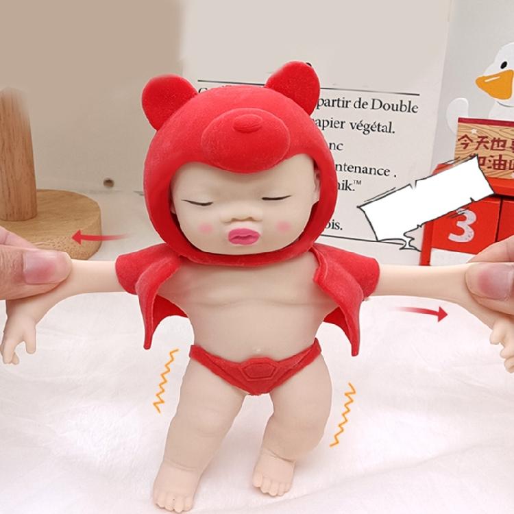 Soft Doll Stretch Toy Doll Anxiety Reduce Baby Doll Stress Relief Sand Doll Toy