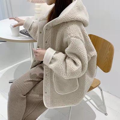 Thick Coats Women Korean Zipper Cute Loose Fleece Jackets Autumn Winter Casual Jacket A Line Sweet Jackets