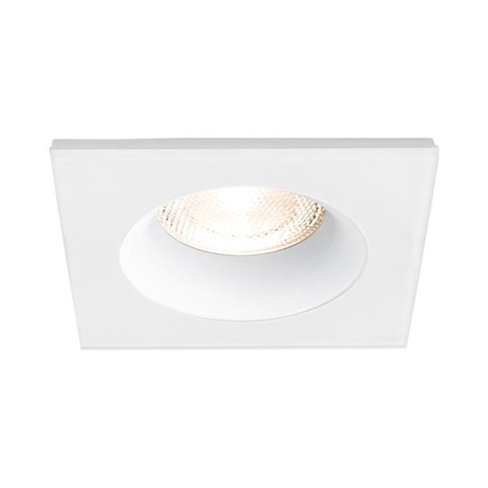 White Square Recessed Spotlight Holder IP54