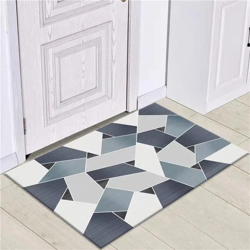 Nordic Absorbent Bathroom Non-slip Foot Mats Outdoor Porch Entrance Door Mat Living Room Carpet Home Rug Bath Mat Flooring Rugs
