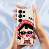For Samsung Galaxy S25 Ultra Case Cute Kid Pattern Printing Straight Edge TPU Phone Back Cover