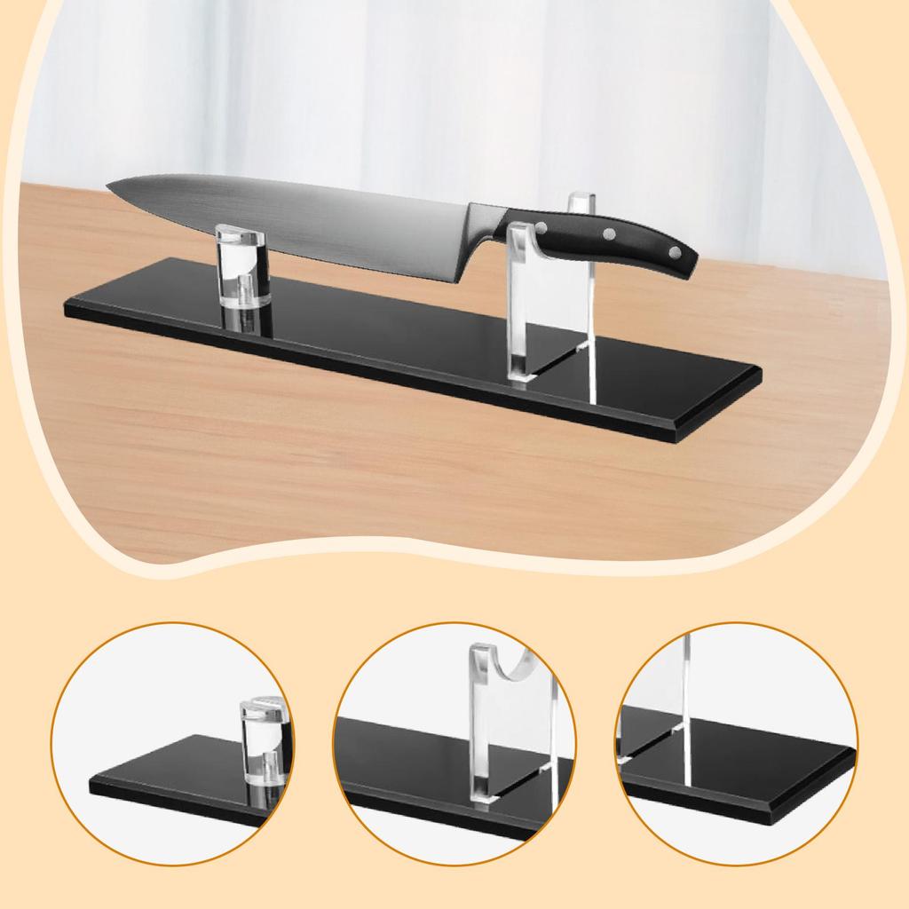 Akrylový stojan na nože pro domácí dekoraci do obývacího pokoje a restaurace