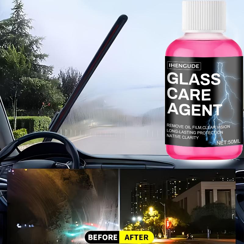 Concentrated Car Glass Coating Waterproof Windshield Wiper Fluid, Keeps Surfaces Smooth, Rainproof, and Anti-Fog Without Streaks, Quickly Re