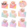 Mothers Day Flower Cards 10Pcs 3D Thank You Card, Floral Bouquet Greeting Best Wishes Note Card Appreciation Gifts for Anniversary, Mother's