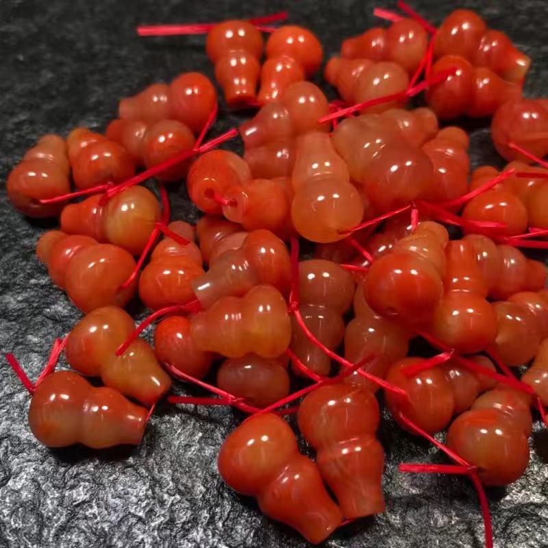 

Подвески из южного красного агата в форме тыквы и бодхи для удачи и процветания, сделай сам