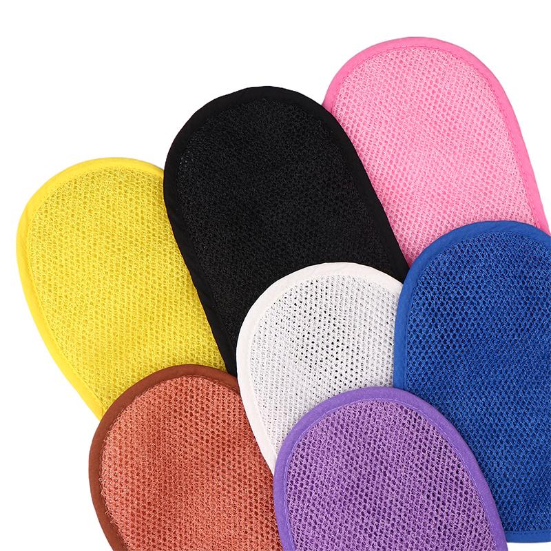 Damen Herren Badehandschuhe Spa Peeling Duschbürste Körperreinigung Peelinghandschuh Rubbeln Tote Haut Handschuhe Duschtuch Schaum Körpermassage
