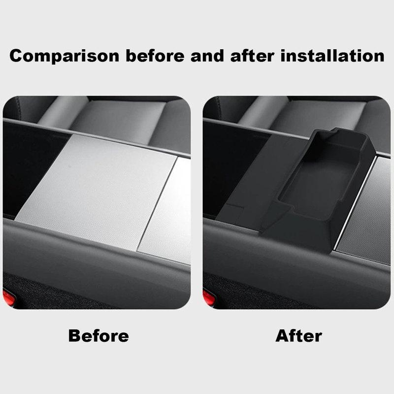 For Tesla Model Y Launch/Juniper 2025 Center Console Armrest Storage Box Glasses Tray Organizer Car Interior Accessories