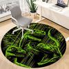 1pc Jurassic Dinosaurs Office Round Area Rug,  Under Office Chairs Bedroom Living Room Home Decor A0926106