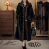 Winter Women's Fur Coat Thick Warm Stand Collar Overcoat  Long Fur Coat
