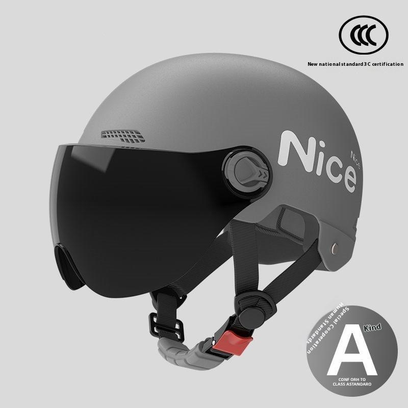Electric Motorcycle Helmet Men's and Women's Battery Car Riding Sun Protection Summer Four Seasons Universal Helmet