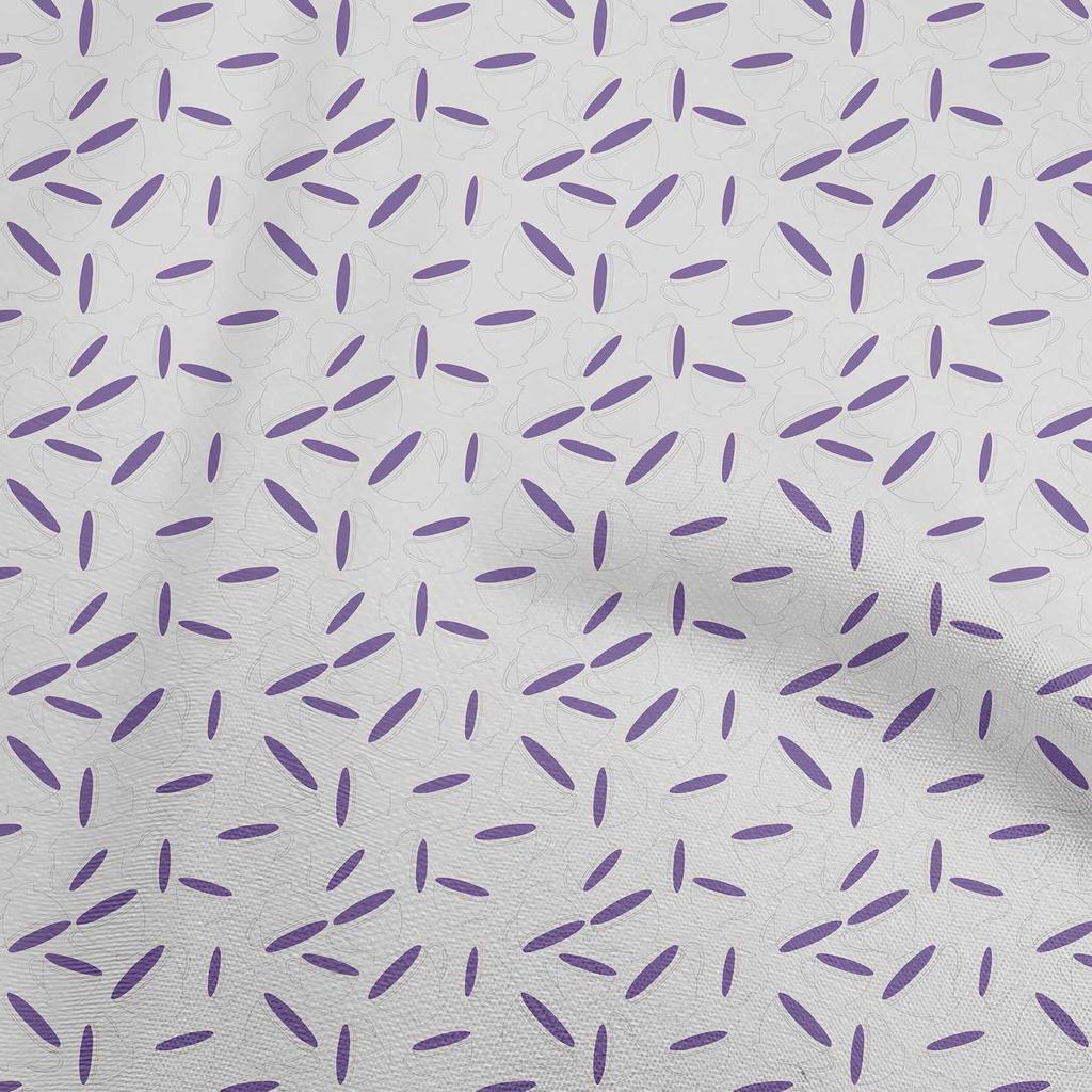 oneOone Cotton Poplin Blue Fabric Utensils Tea Cups Sewing Fabric By The Yard Printed Diy Clothing Sewing Supplies 42 Inch