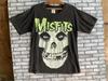 T-shirt Misfits Jurek Skull Anni '90 Vintage Luminescente al Buio Faccia Grande Band Horror Punk Americana e maglietta per bambini L Wild Oats