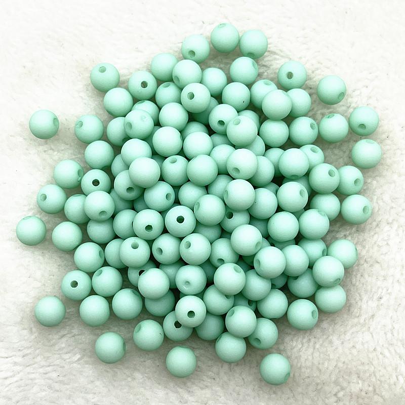 New 4mm/6mm/8mm Round Acrylic Matte Beads Loose Spacer Beads for Jewelry Making DIY Handmade Bracelets Accessory