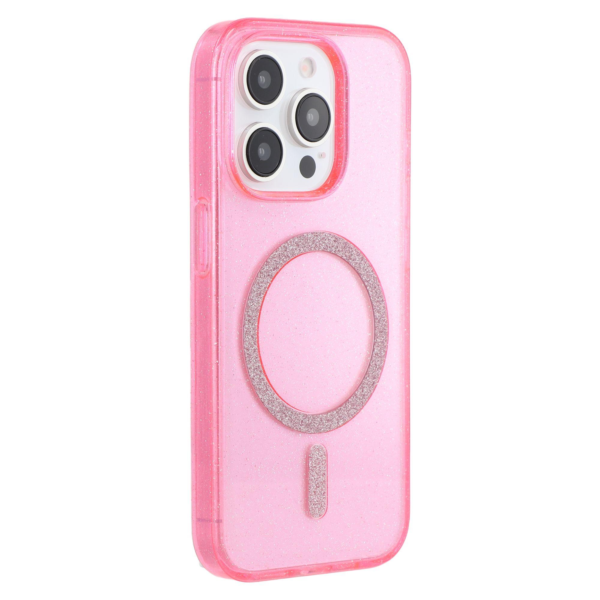 

For iPhone 14 Pro Case Compatible with MagSafe 2.0mm PC + TPU Glitter Phone Cover A
