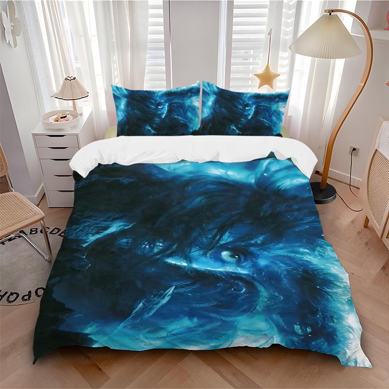 Oceanic Mystery Printed 3pcs Bedding Set Soft Microfiber 1 Duvet Cover And 2 Pillowcases Home Bedroom Decor Xmas Gift K1555