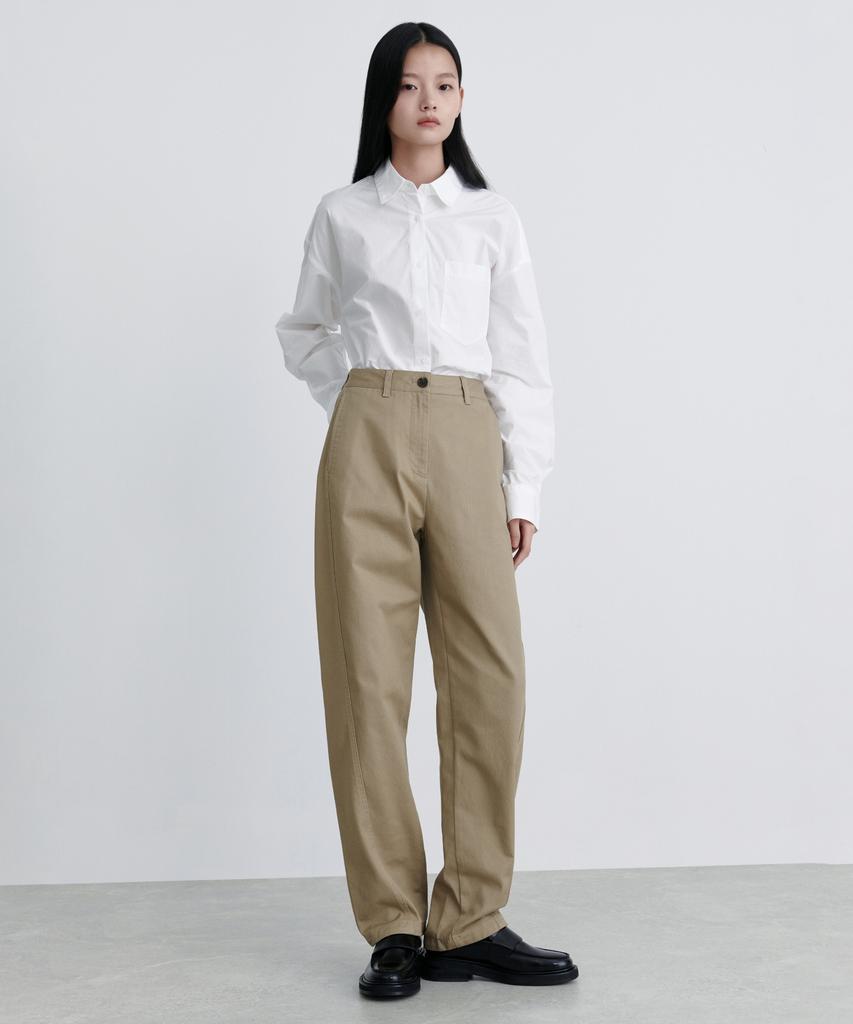 MUSINSA STANDARD WOMAN Women'S Twist Chino Pants [Beige]