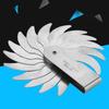 R25-50mm / R52-100mm Range Radius Gauge Set 16 Leaves Stainless Steel Concave Convex Measuring Tool Leaf-Type Gauge