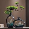 Chinese Antique-Style Rockery Vase Ornament for Living Room or Office Decor and Housewarming Gift