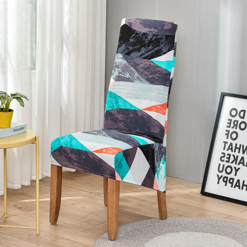 Stuhlhusse mit Blumenmuster, hohe Rückenlehne, Größe XL/M, Stretchkleid für Stuhlhussen für Esszimmer, Hochzeit, Bankett, Heimdekoration