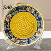 Grattugia e Ciotola per Aglio Piatto Grattugia in Ceramica Ciotola, Grattugia Manuale per Zenzero Frutta Piatto, Vassoio Multifunzione per Preparazione Mescolatura Servizio, Cucina Minimalista Moderna