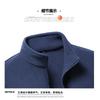 Men S Fleece Cardigan Jacket Stand Collar Casual Plus Size Spring Autumn
