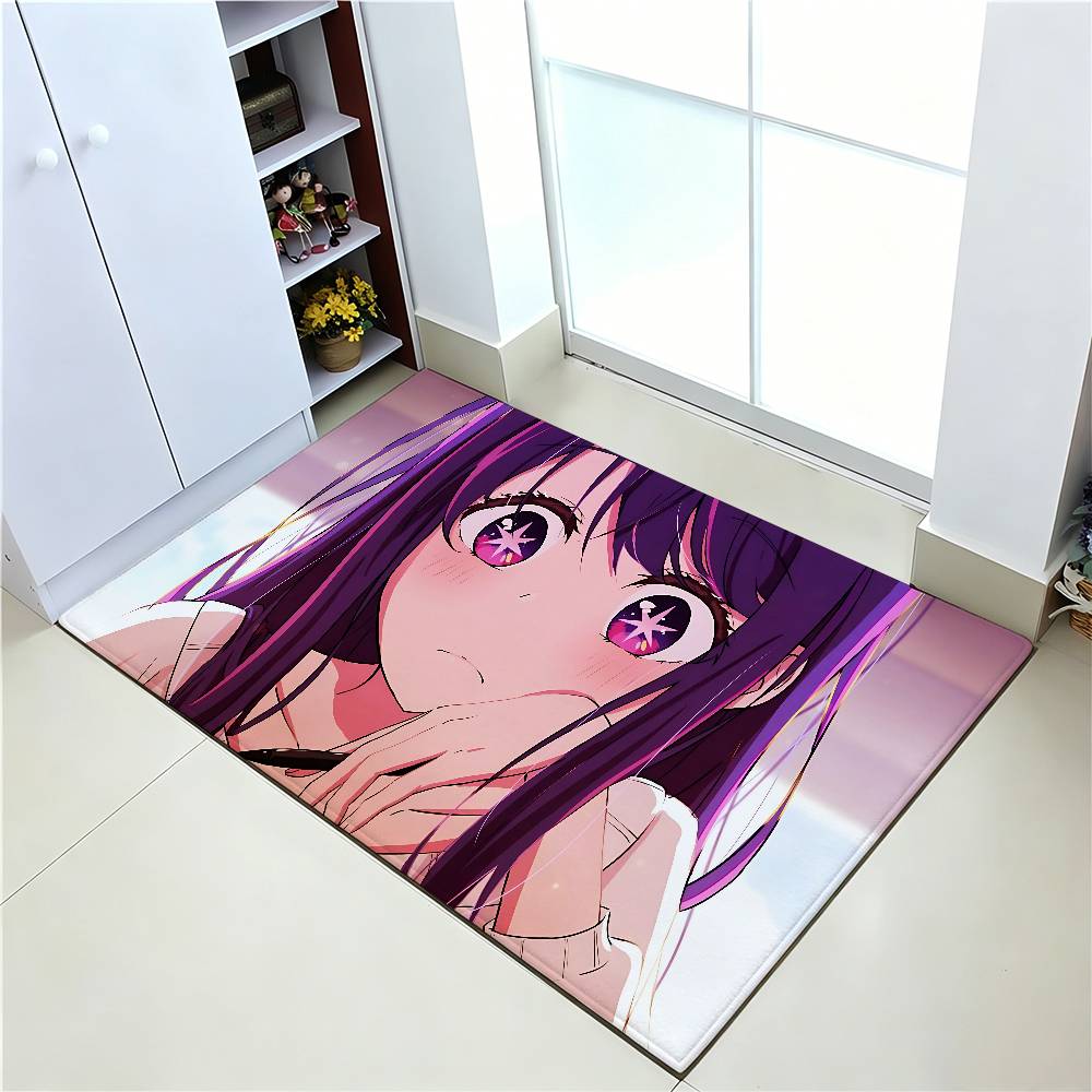 Anime O-Oshi No Ko Carpet Bathroom Anti-slip Mat Door Mat Home Decoration Mat Entrance Door Mat Scratch-resistant Door Mat
