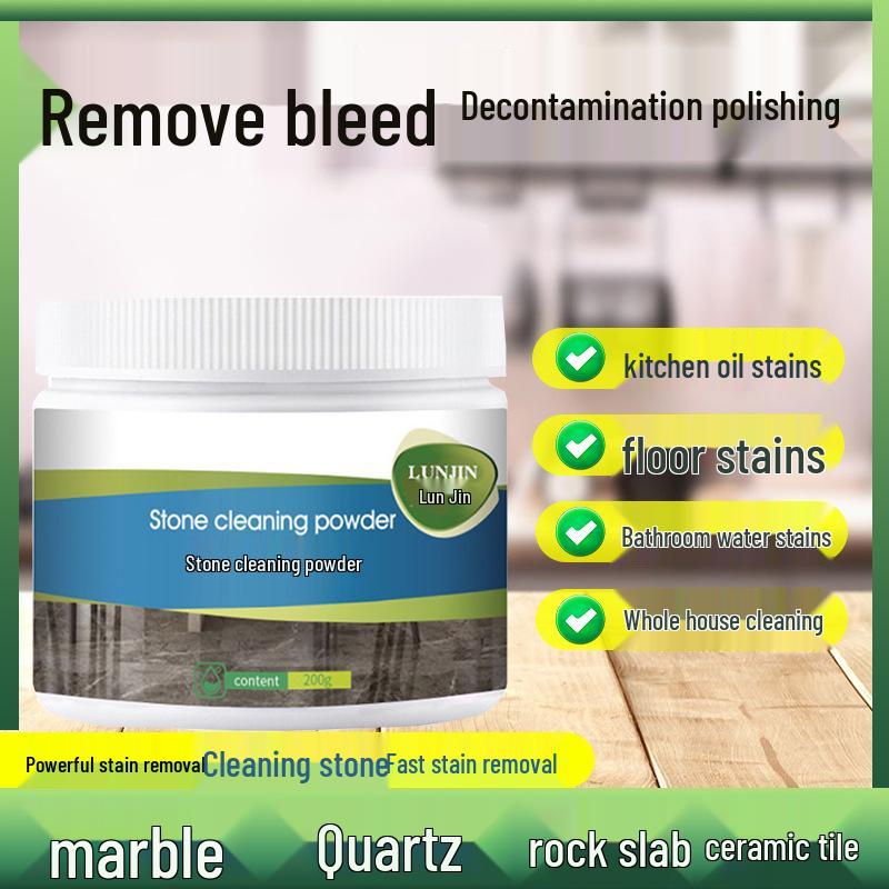 Powerful Stone & Tile Cleaner for Kitchen: Marble, Quartz, Rust & Stain Removal
