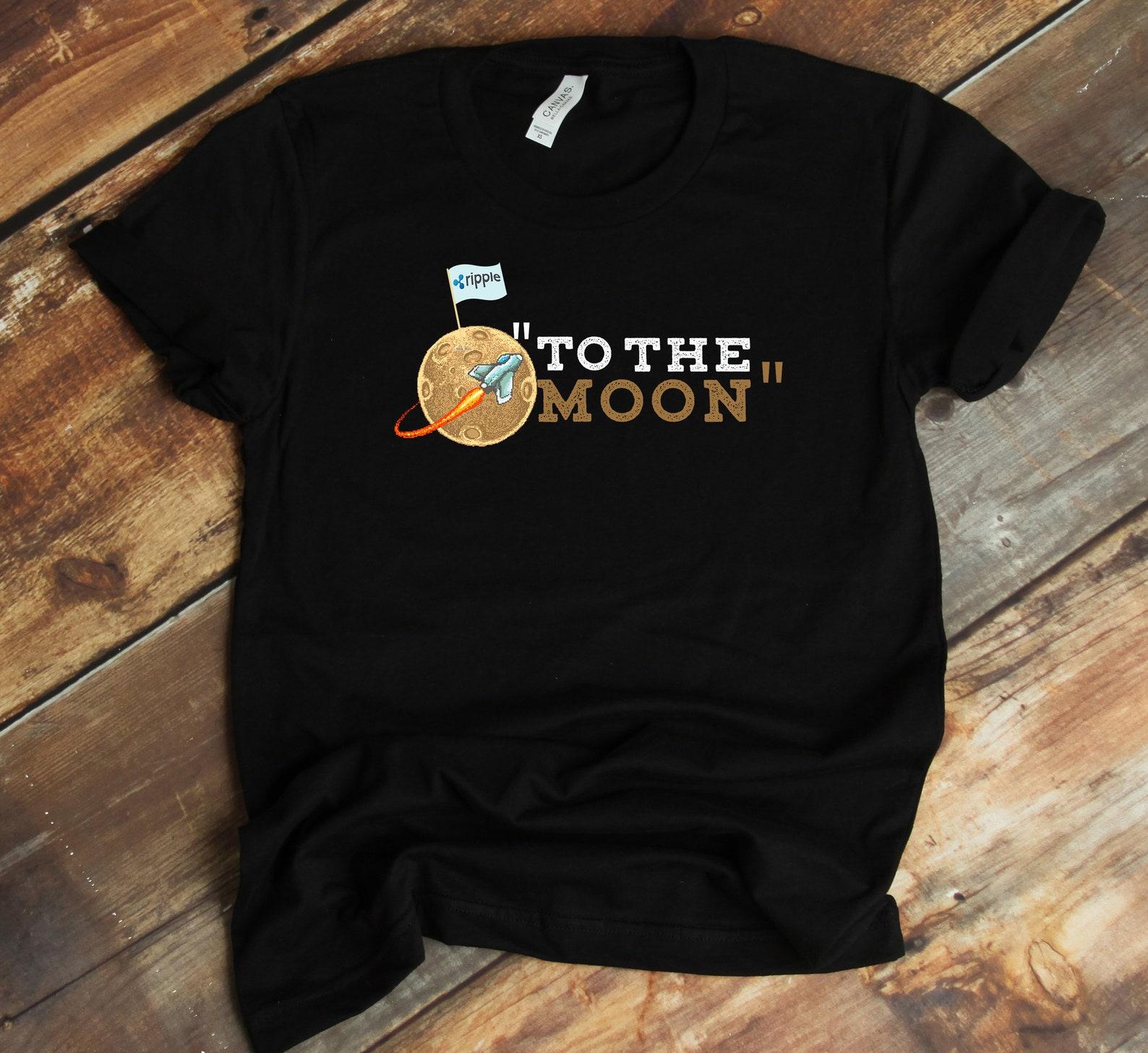 To The Moon XRP T-Shirt, Ripple Shirt, Blockchain Tee, Cryptocurrency T-shirt, Tank-top, T-shirt, Crypto Tee, Ethereum, BTC L