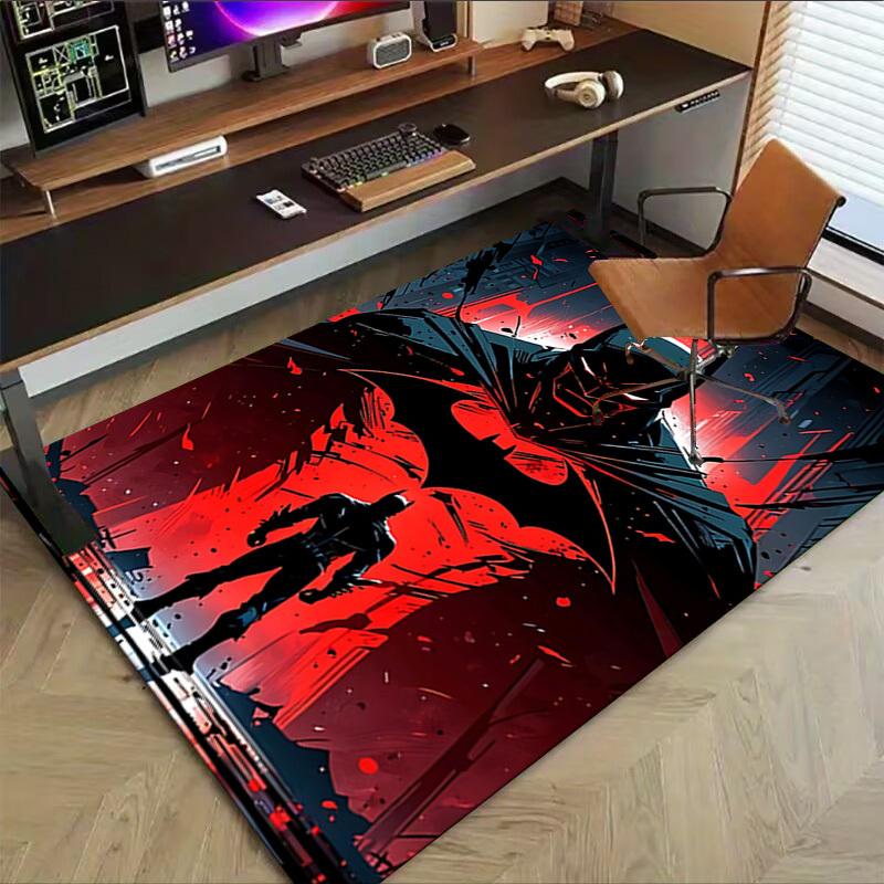 1pc Batman Red Carpet, for Home & Office Decor, Desk Chair Carpet, Festive Gift,Conference Room CarpetL1243