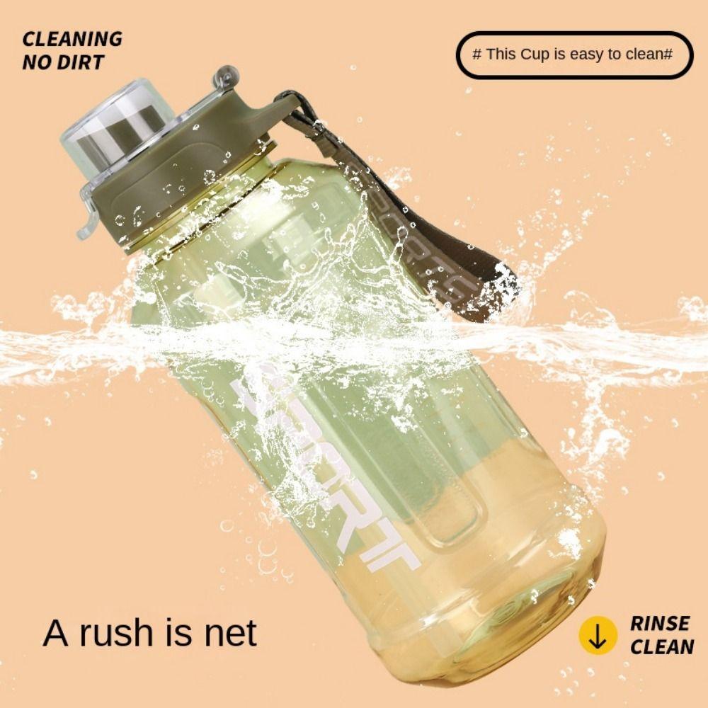 with Carrying Rope Fitness Water Bottle 850/1300ml Fitness Drinking Bottle Sports Water Cup Hiking