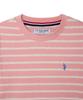 Camiseta Redonda de Algodón USPOLOASSN_Raya Rosa
