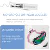 Motorcycle Dirt Bike Goggles Off-Road Riding Cycling Sports Windproof UV Protection Replaceable Lens Full Frame