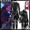Mira Demon Hunter K-Pop Girls Cosplay Black Leather Battle Suit Girl Woman Night Killer Dress Halloween Party Carnival Outfit
