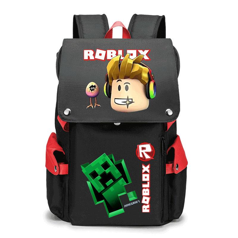 2024 New Student School Bag Robles Printed Backpack Canvas Backpack Men and Women