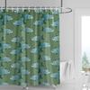 Nordic Minimalist Marine Life Theme Shower Curtain Waterproof Bathroom Bathtub Partition Curtain Home Decoration 180x180cm