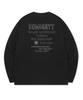 BEMIGHTY Hand Lettering Ribbed Sleeve Long Sleeve T-Shirt [Black]